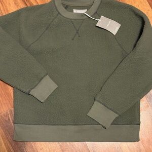 Everlane xl  Crewneck Sweatshirt Army Green women’s new NWT recycled eco